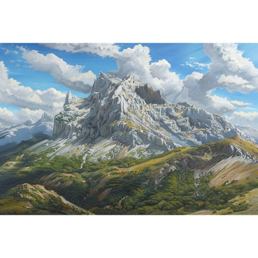 Canvas with Mountains